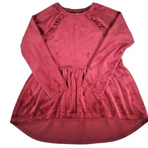 Tea Long Sleeve Velour Shirt Girl's Size 12